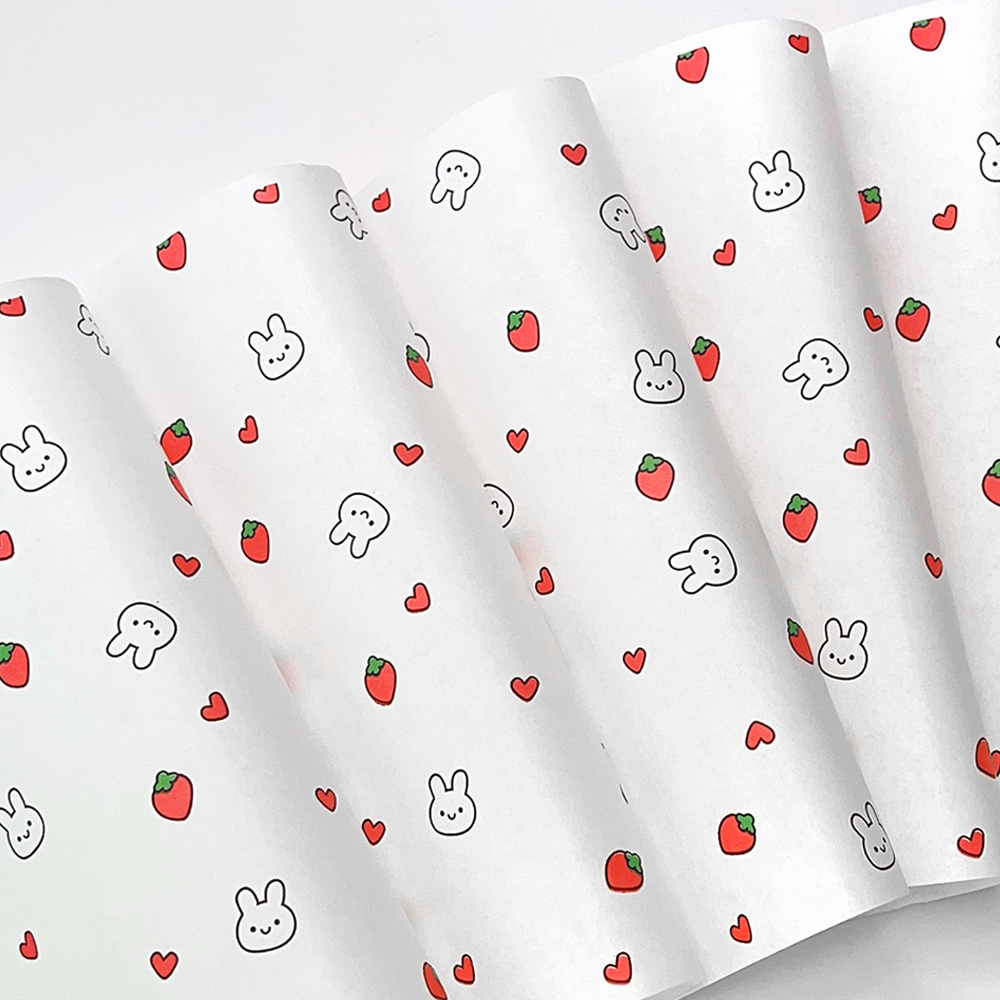 왁스페이퍼 샌드위치 포장지 김밥 베이킹 빵 도시락케이크 떡 포장 미니 레빗 제품 이미지