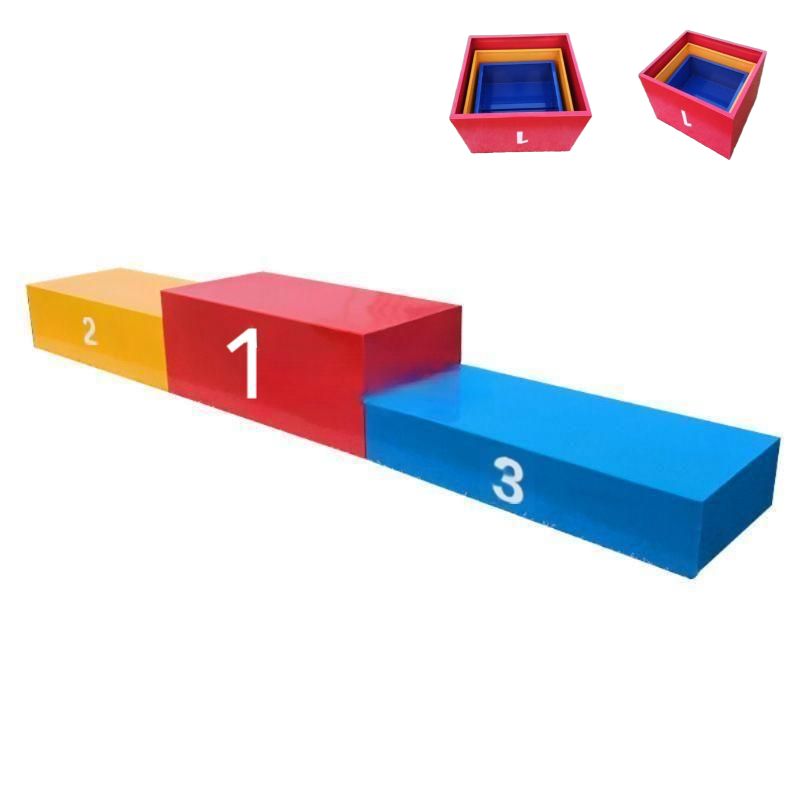 시상대 학교 체육대회 수상대 스포츠 육상경기 순위 단상 목재 70x50 (총길이2.1m) - 상품 이미지