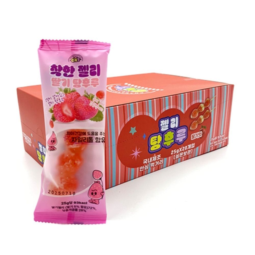 젤리  착한 탕후루 딸기맛  25g  X  20개 : 그레이트바스켓