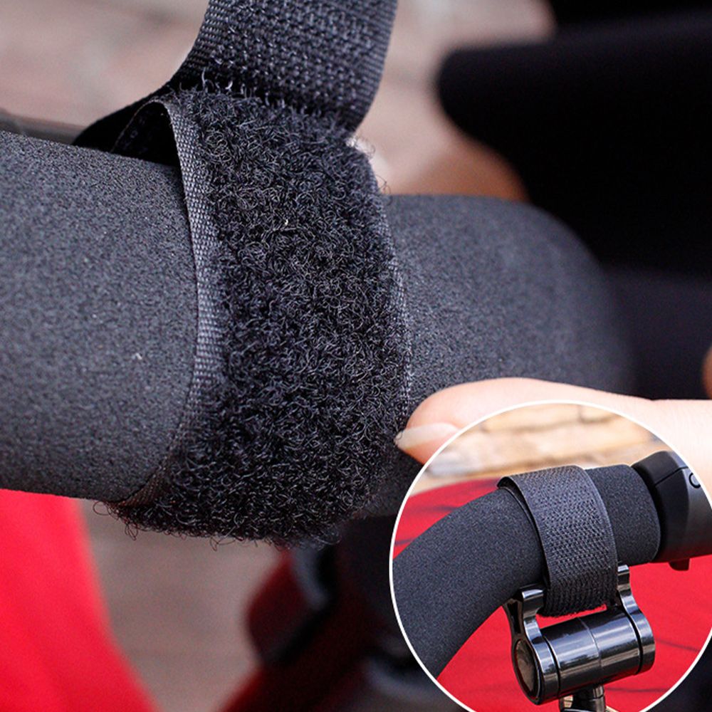 유모차가방걸이 기저귀가방 고리 2P 세트 360도 회전 후크 벨크로 스트랩 다용도 악세사리