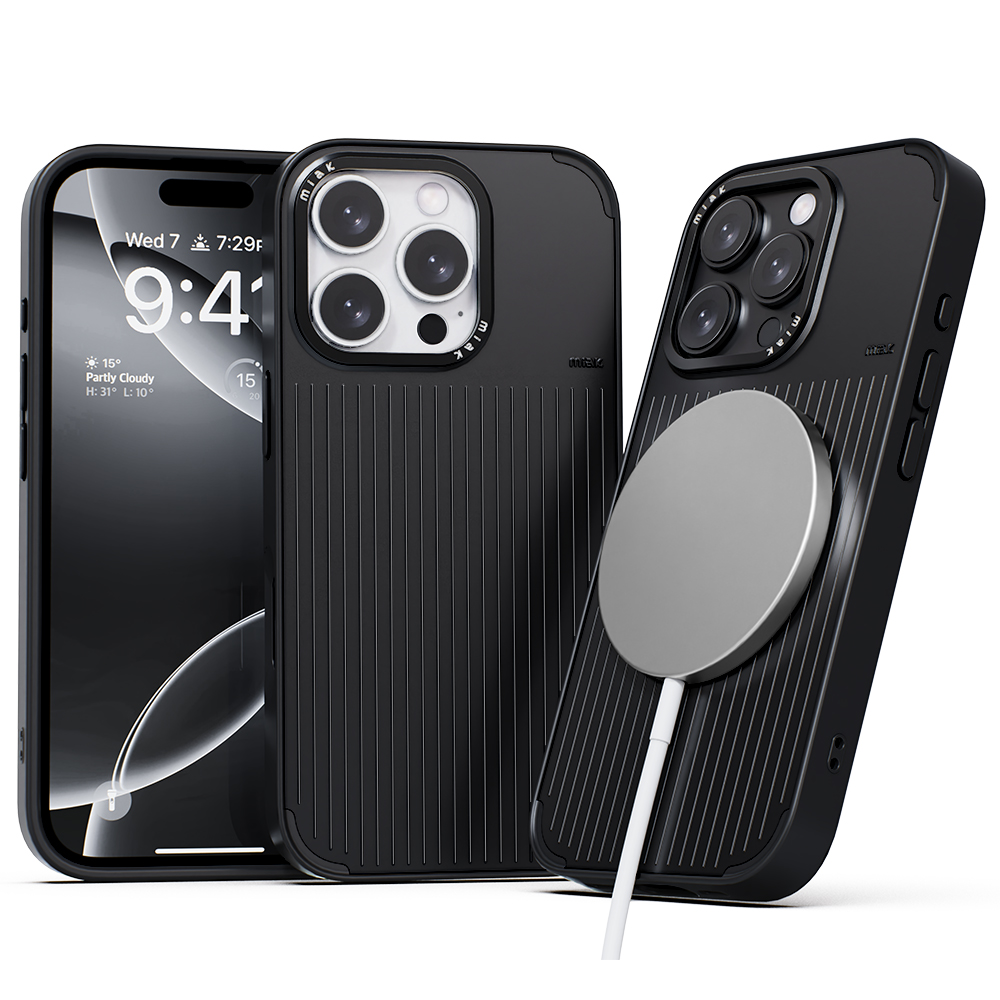 미아크 무드 맥세이프 케이스 블랙, 아이폰16 프로
