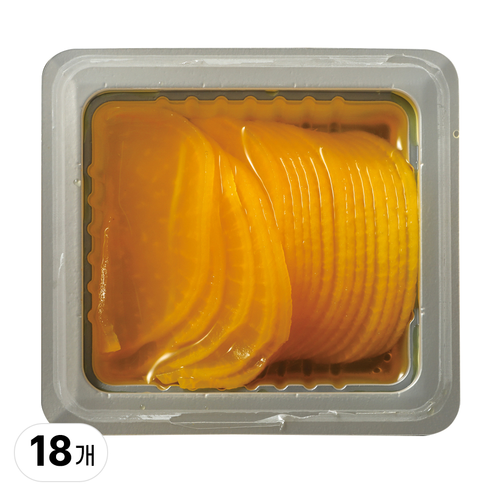 선미식가 단무지 슬라이스 1mm 반달, 원형 얇은 꼬마 미니 일회용(120g) - 상세 이미지 3