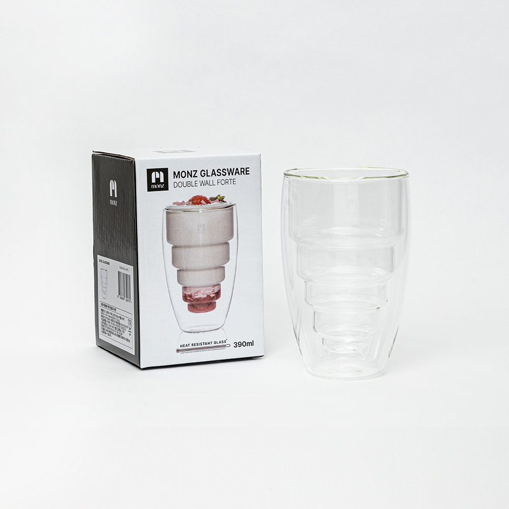 몬즈 더블월 내열유리 이중컵 포르테 390ml - 상세 이미지 2