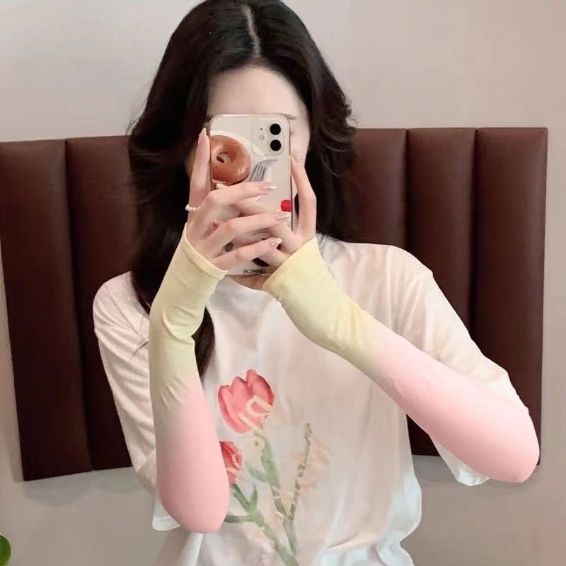자전거 투톤 게이밍 팔토시 무봉제 쿨토시 러닝 암슬리브 - 상세 이미지 4