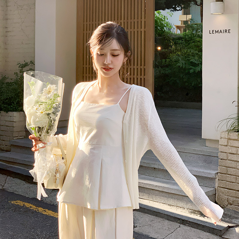 V넥 골지 시스루 투웨이 여름 가디건 cd3373 이미지 4