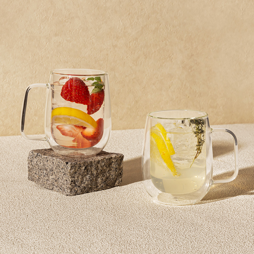 몬즈 더블월 내열유리 이중컵 돌체 300ml 이미지 7