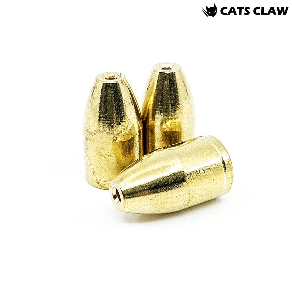 캣츠크로우 고비중 황동 텍사스싱커 총알싱커 28g(1oz) - 상세 이미지 2