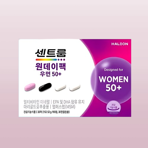 센트룸 원데이팩 우먼50 칼슘 루테인 오메가3 30정X1개 - 상세 이미지 3
