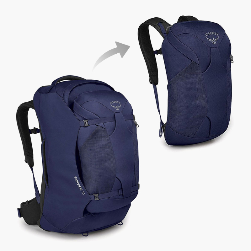 오스프리 페어뷰 70 여성용 경량 등산 백패킹 여행 배낭