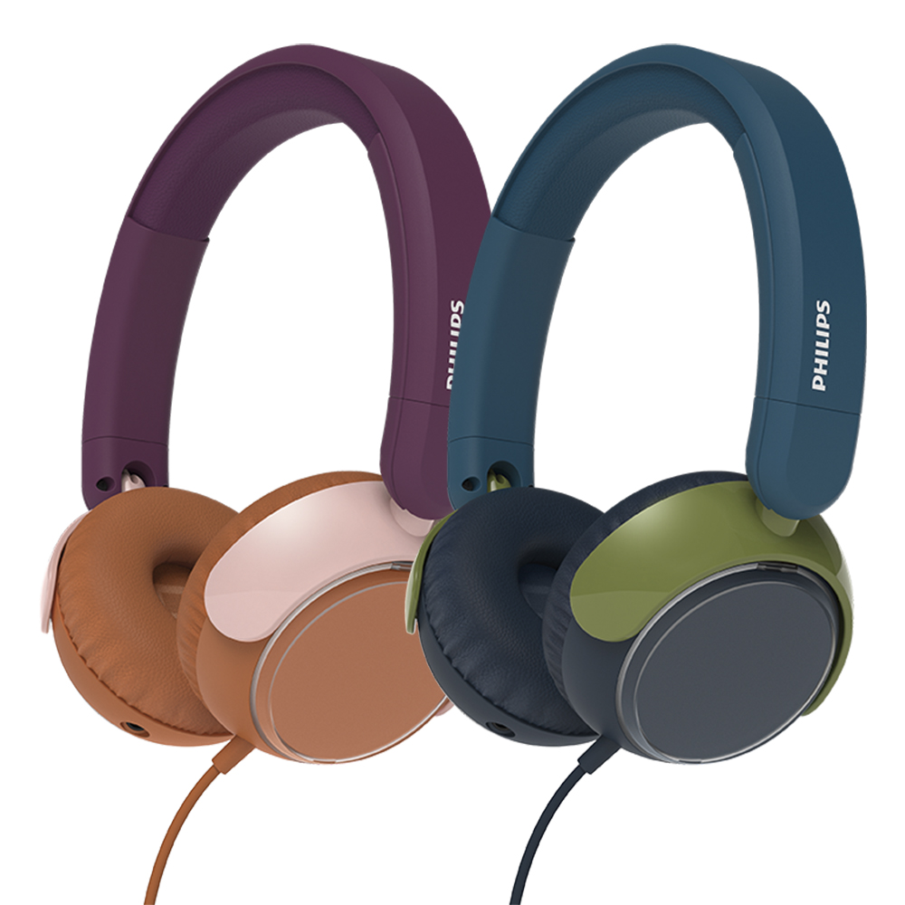 필립스 음량제한 오디오 공유 C타입 어댑터 3.5mm 유선 키즈 헤드폰 TAK2000 제품 이미지