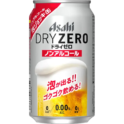 맥주 무알콜 아사히 드라이 제로 생맥주 아와조키 캔 340ml - 상품 이미지