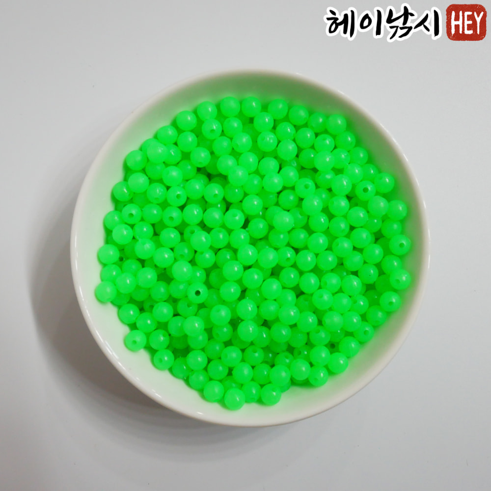 야광구슬 낚시 채비 구슬 말랑 소프트 6mm (100개입) 제품 이미지