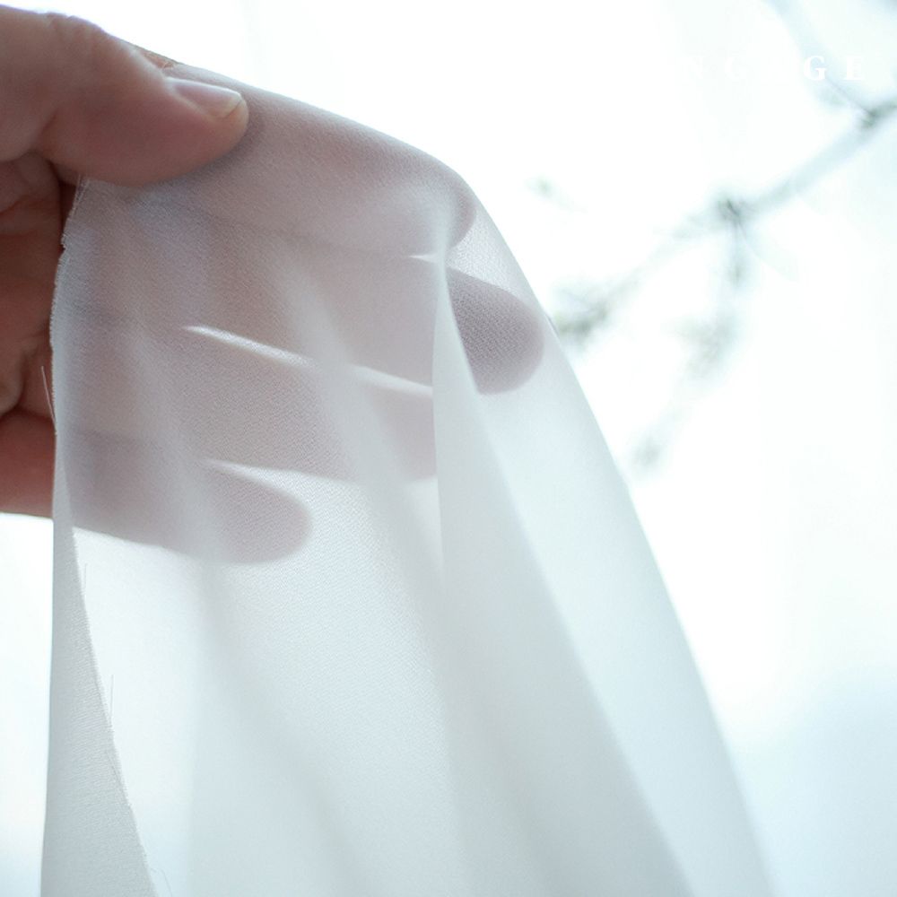 쉬폰원단 배경천 대폭 커튼 쉬폰 무지 차르르 3종