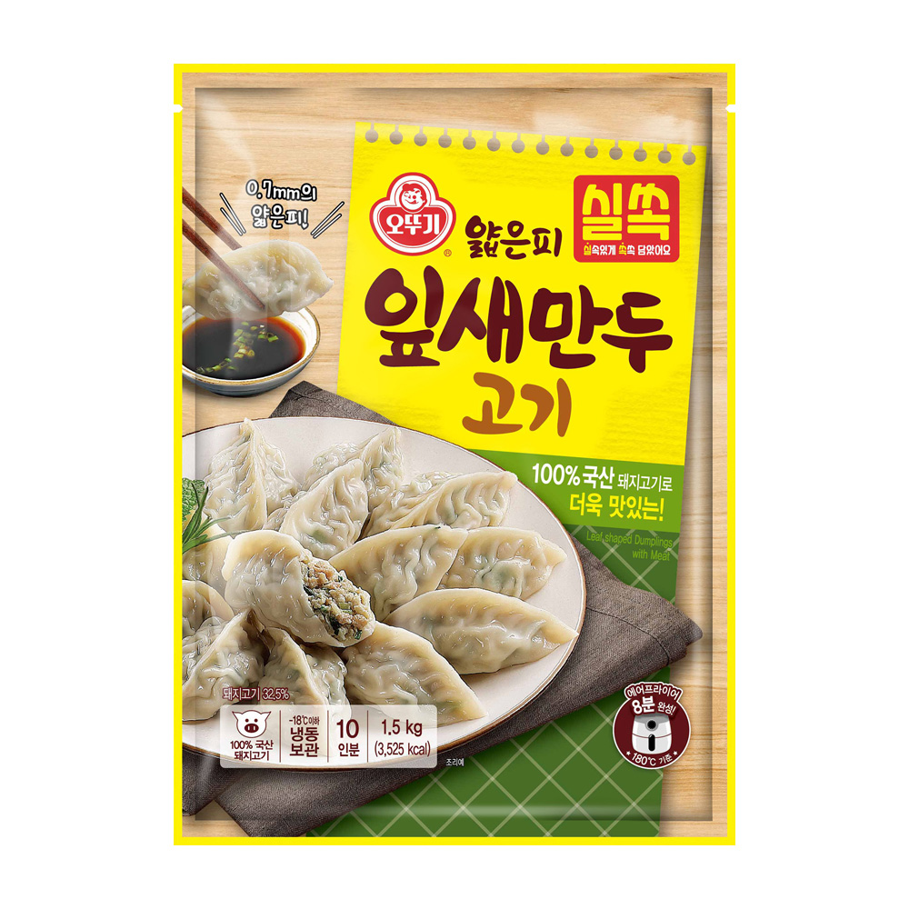 오뚜기 실쏙 얇은피잎새만두 고기 1.5KG - 상품 이미지