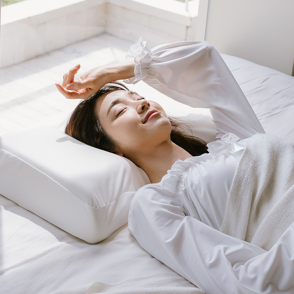 무통베개 낮은베개 경추베개 옆으로자는 거북목 옆잠 허리 목디스크 배게 - 상세 이미지 3