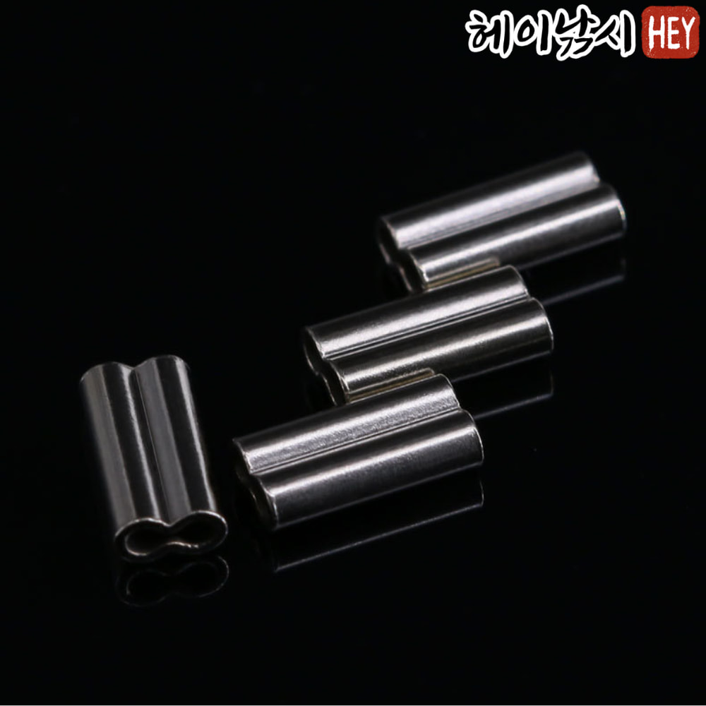 낚시 8자 슬리브 쌍슬리브 1.2mm (100개입) 제품 이미지