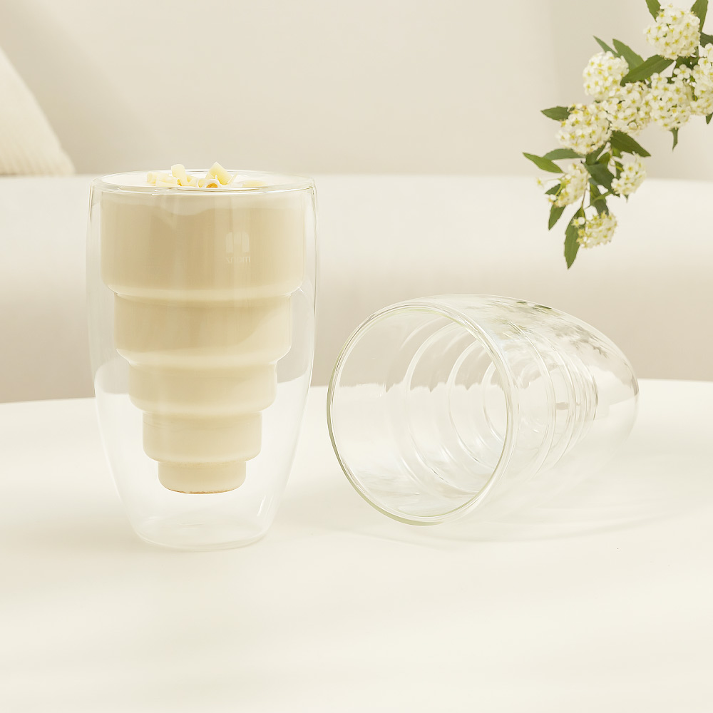 몬즈 더블월 내열유리 이중컵 포르테 390ml - 상세 이미지 4