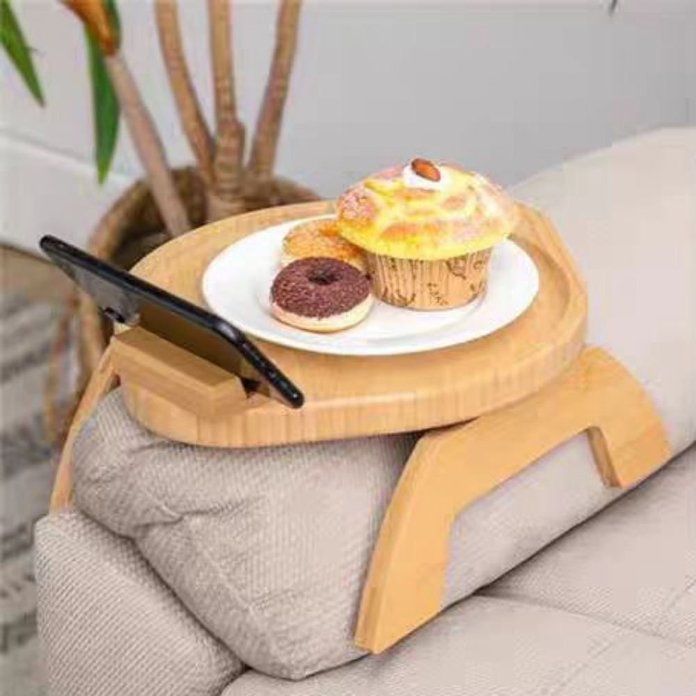 소파 팔걸이 테이블 쇼파 사이드 트레이 우드 선반