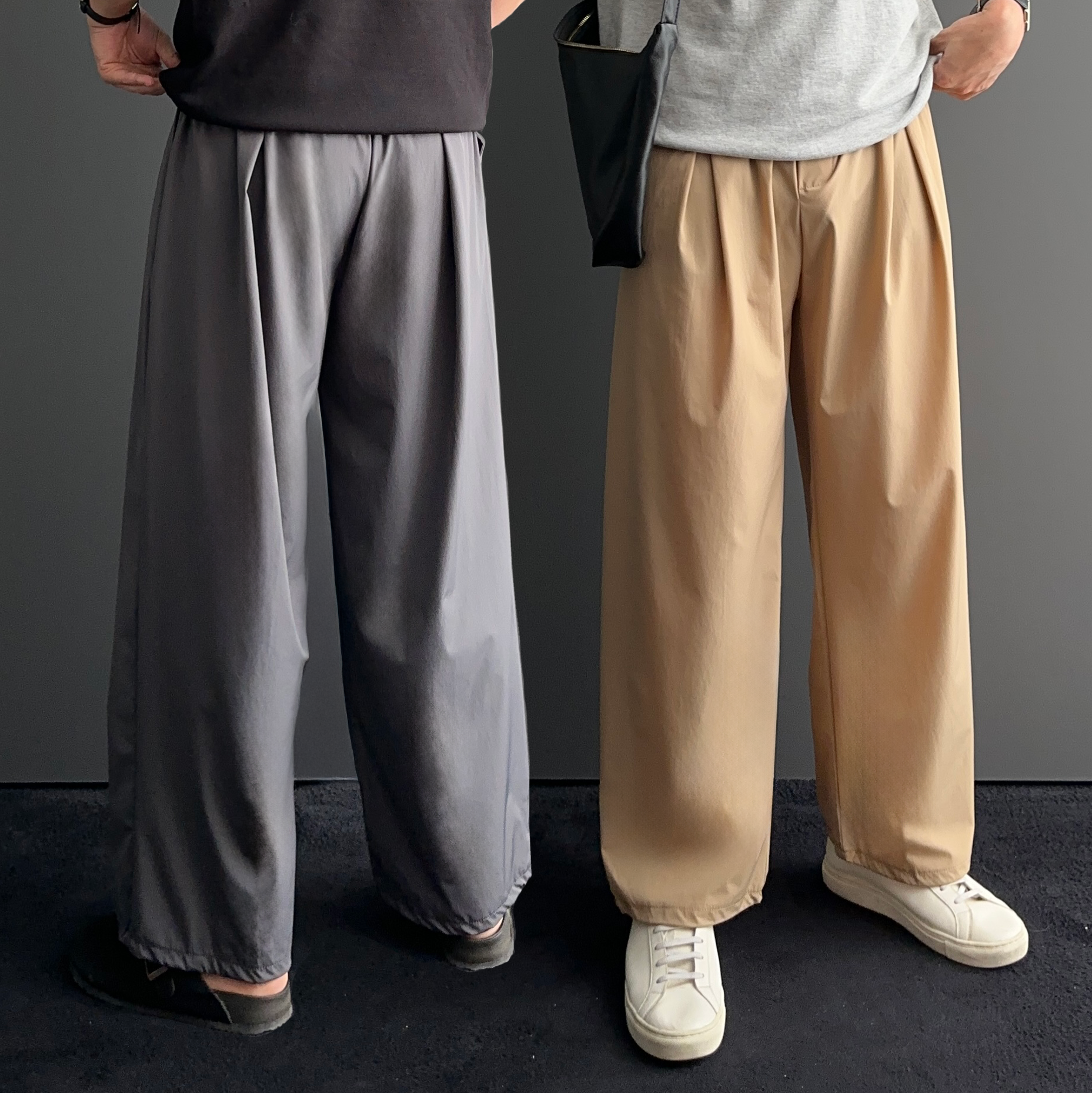 남자냉장고바지 남자여름슬랙스 남자통바지 - 상품 이미지