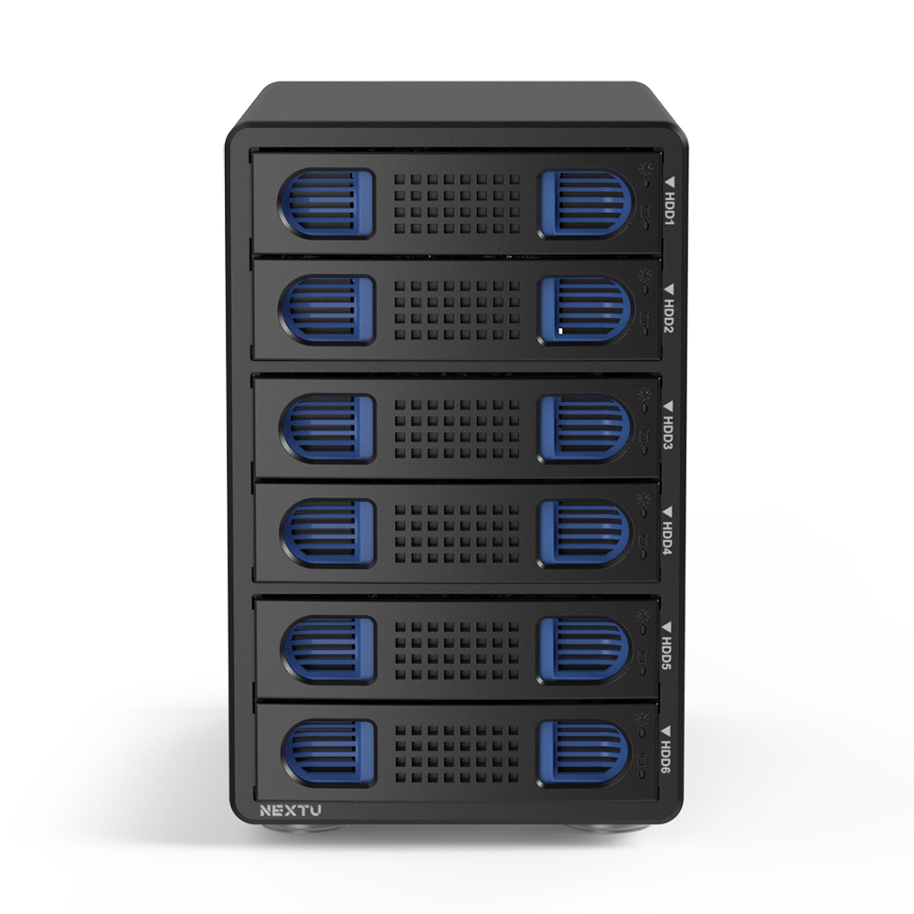 넥스트유 하비샘 6베이 DAS USB 3.2 10Gbps Gen2 HDD SDD 데이터스토리지 - 상세 이미지 2