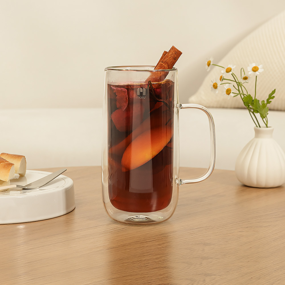 몬즈 더블월 내열유리 이중컵 룽고 600ml - 상세 이미지 5