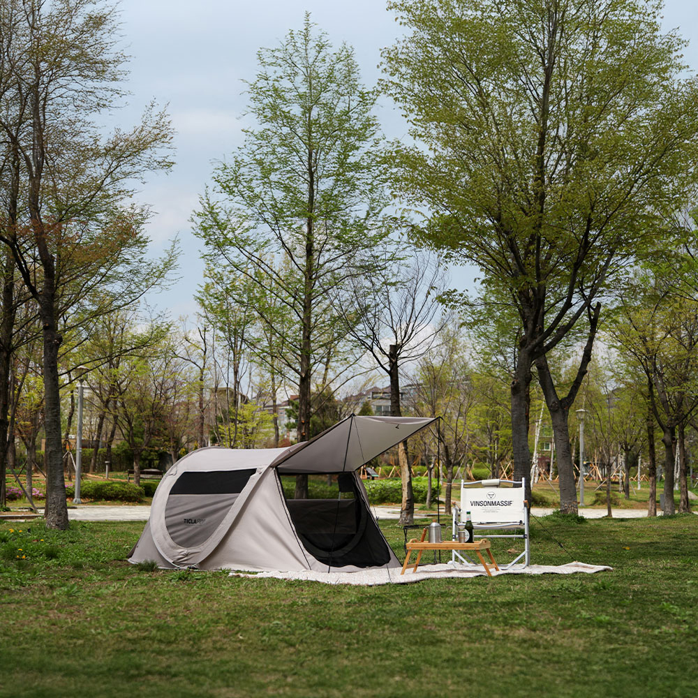 빈슨메시프 티클라 프로4 원터치 텐트 캠핑 이너 팝업텐트 피크닉 그늘막 비치쉘터