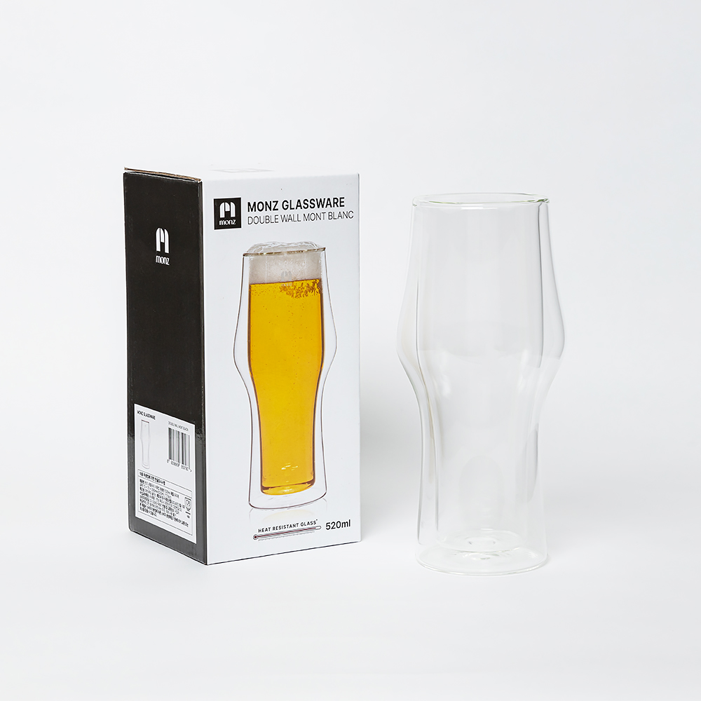 몬즈 더블월 내열유리 이중컵 몽블랑 520ml - 상세 이미지 2