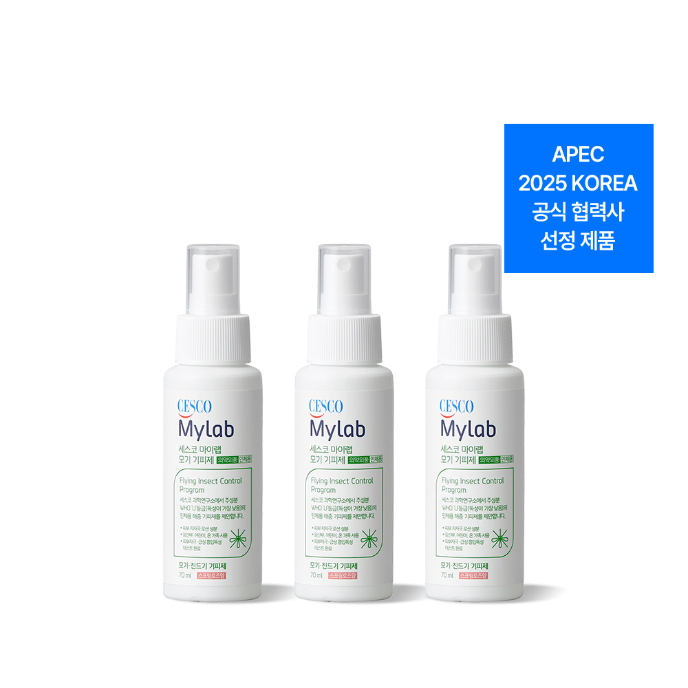 세스코 마이랩 모기 기피제 70ml, 3개