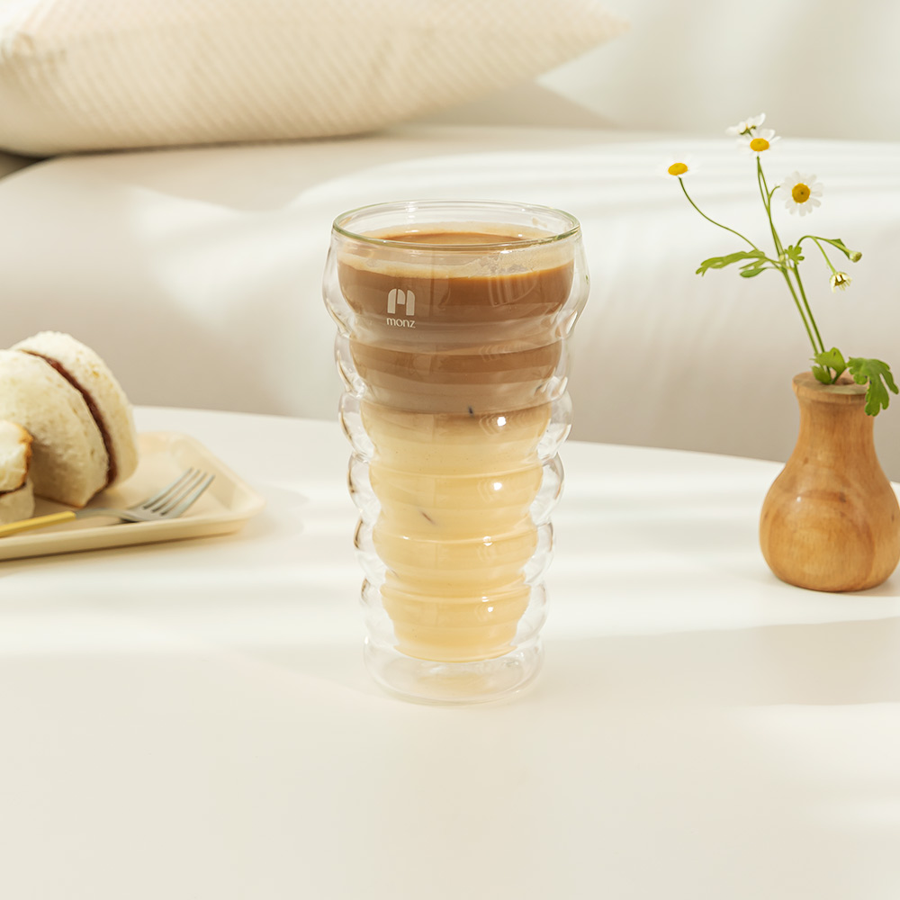 몬즈 더블월 내열유리 이중컵 트리앙 360ml - 상세 이미지 4