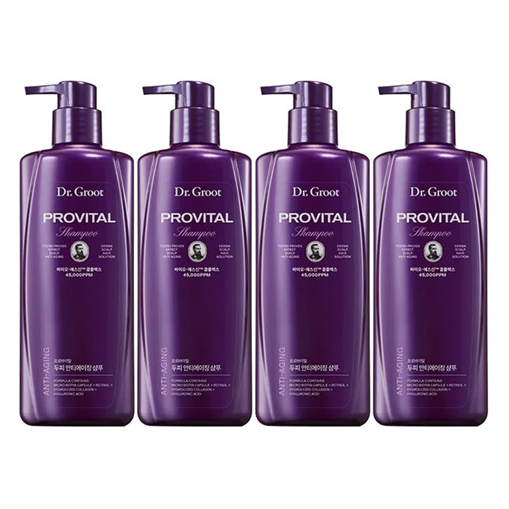닥터그루트 2025 최신상 프로바이탈 탈모 샴푸 매니아구성 500ml 4개 - 메인 이미지