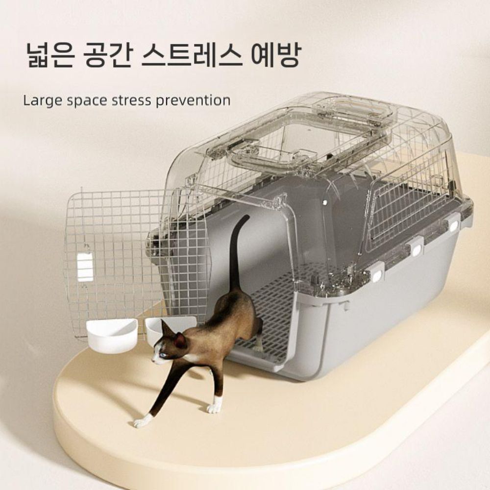 대형견 켄넬 애견 이동가방 손잡이 중형견 케이지 고양이 강아지 이동장 반려견 - 상세 이미지 3