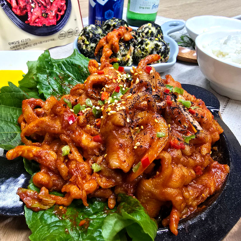 NEW 쿡앤라이프 매운맛 무뼈닭발 350g 3개 고향식품 뼈없는닭발 밀키트 캠핑 음식 - 상세 이미지 2