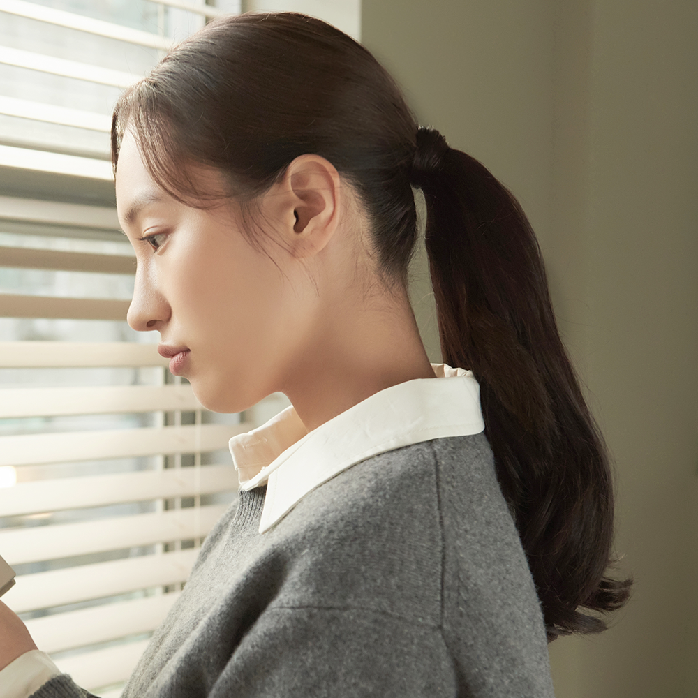 포니테일 묶음머리 뒷머리 루즈펌 웨이브 내츄럴 데이지 - 상세 이미지 3