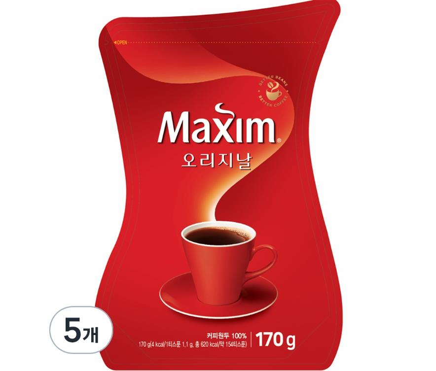 클래식한 맥심 오리지날 170g 5개 : 퀵퀵프레시
