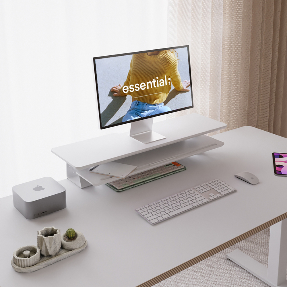 카멜마운트 MRS1 데스크 책상 클램프형 다용도 모니터 선반 받침대 거치대