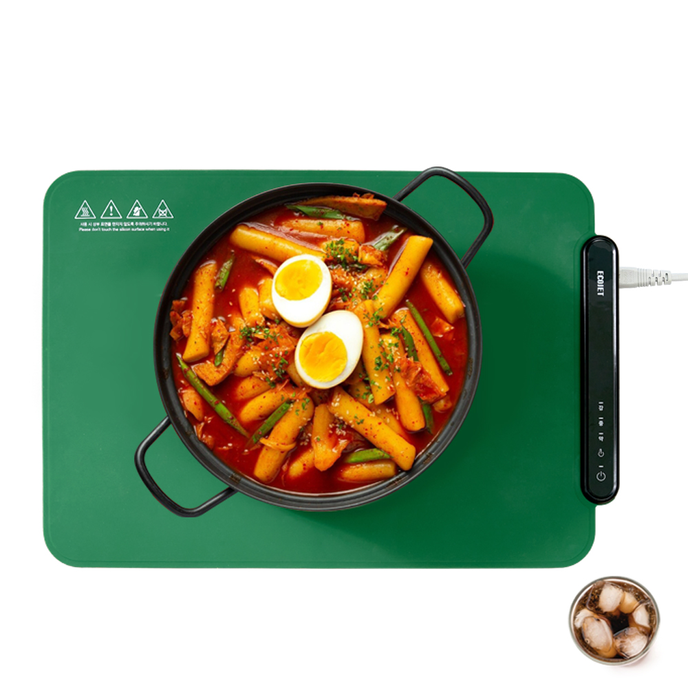 1+1 푸드워머 캠핑용 음식 보온기 전기 워머기 매트 휴대용 미니