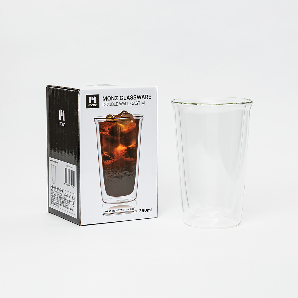 몬즈 더블월 내열유리 이중컵 캐스트 M 360ml - 상세 이미지 2