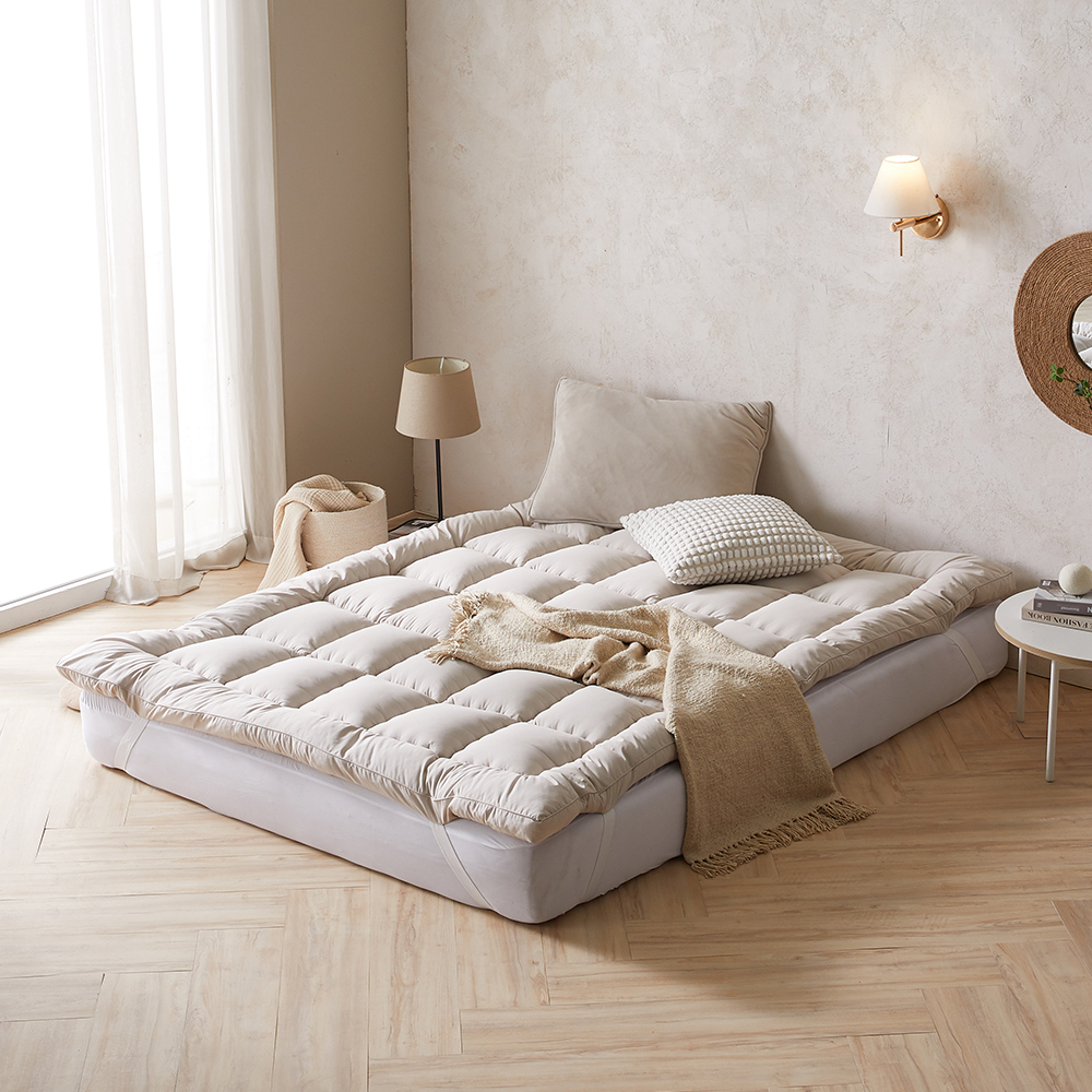 바닥 두꺼운 거실용 바닥용 순면 꿀잠 침실 토퍼