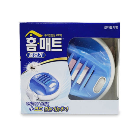 전기훈증살충기 해충 퇴치 홈매트 홈네트 홈메트 코드롤러 모기 약 매트 훈증기 플러그형
