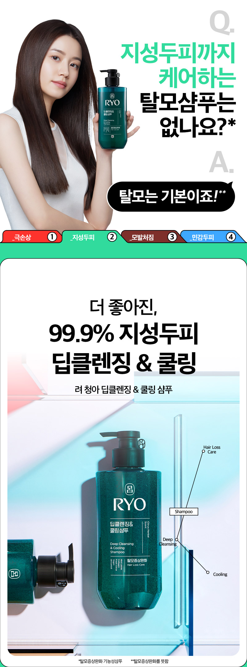 RYO Chungah Deep Cleansing & Cooling Shampoo - description 1