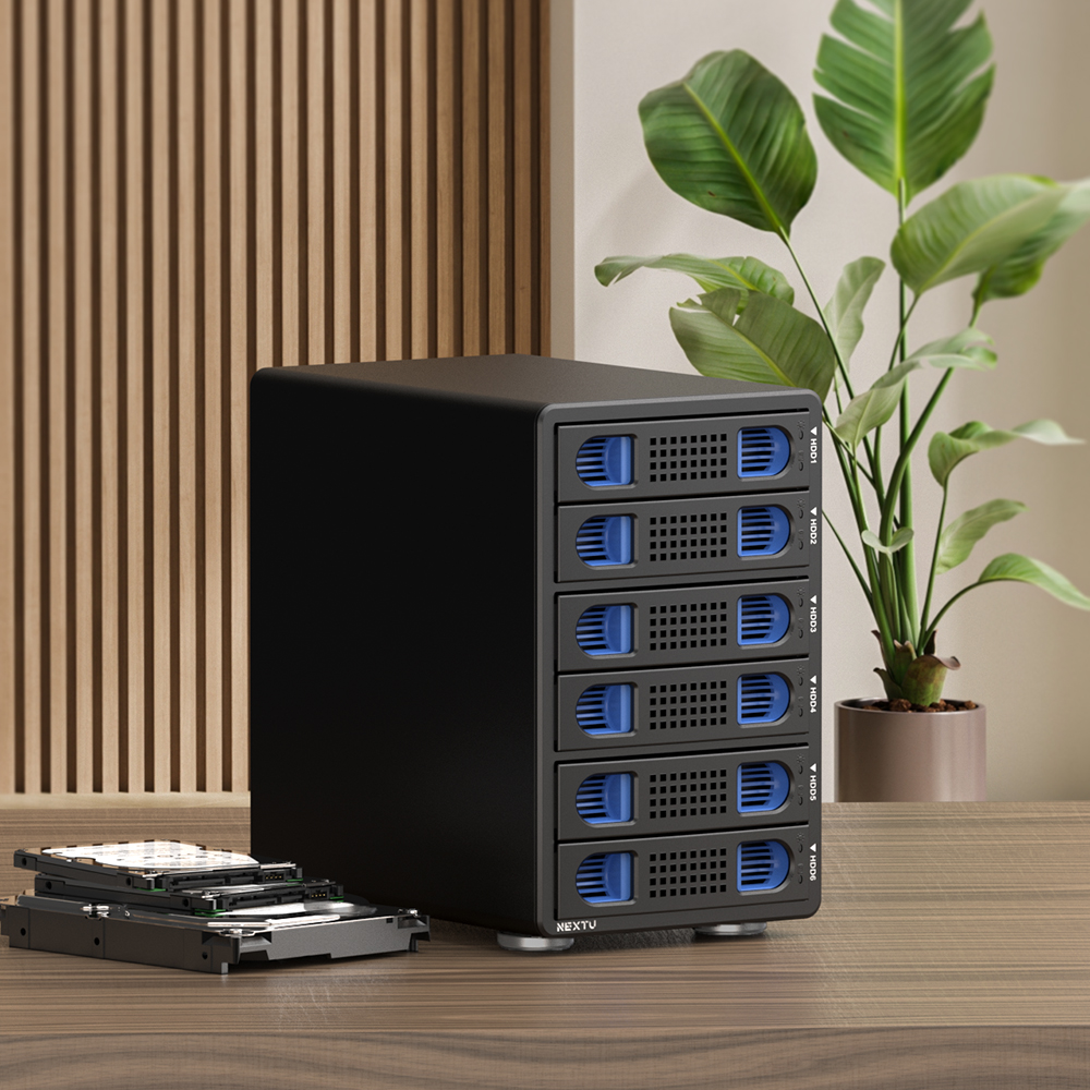 넥스트유 하비샘 6베이 DAS USB 3.2 10Gbps Gen2 HDD SDD 데이터스토리지 - 상세 이미지 3