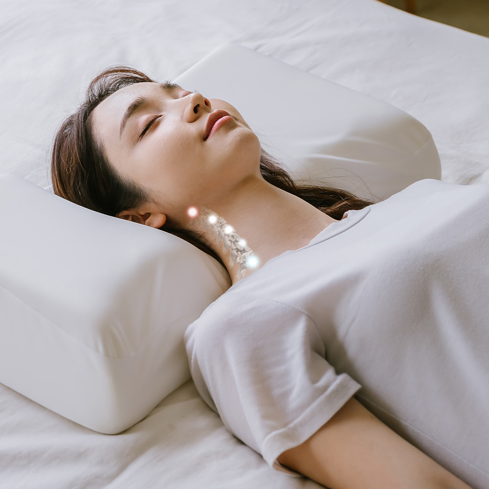 무통베개 낮은베개 경추베개 옆으로자는 거북목 옆잠 허리 목디스크 배게 - 상세 이미지 2