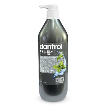 댄트롤 비듬 두피 쿨링 샴푸 딥클렌징 여름 샴푸 린스 시원한 박하솔트, 820ml, 1개