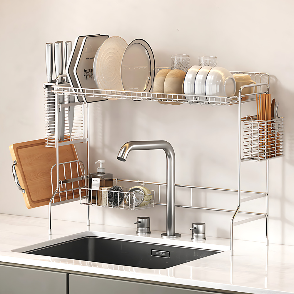 304 스텐 스탠딩 식기건조대 중형 싱크대 접시 설거지 건조대