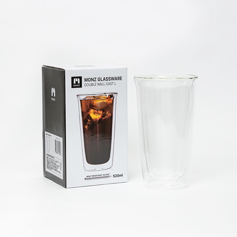 몬즈 더블월 내열유리 이중컵 캐스트 L 520ml - 상세 이미지 2