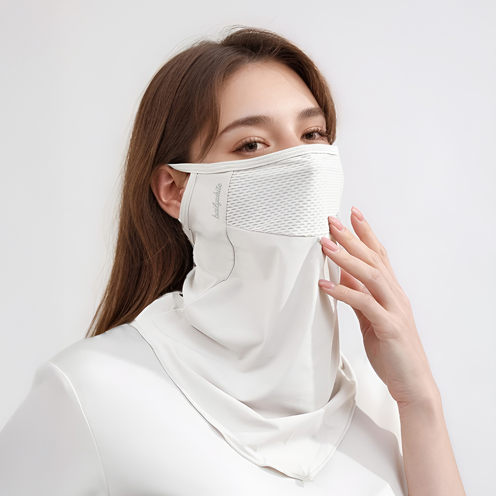 베일리화이트 골프 마스크 자외선차단 얼굴 햇빛가리개 메쉬 여름 안면 자전거 등산 - 상세 이미지 4
