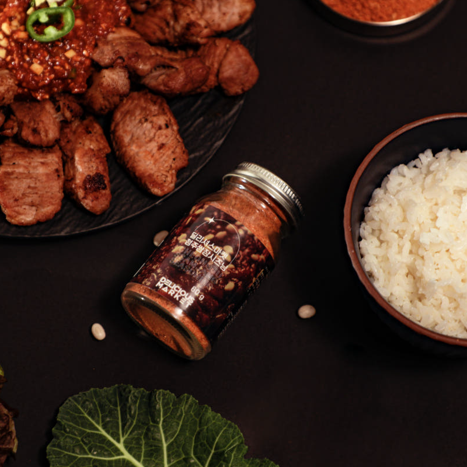 가루쌈장 매콤한 청주쌈장시즈닝60g 삼겹살시즈닝 쌈장 로컬시즈닝 딜리셔스마켓