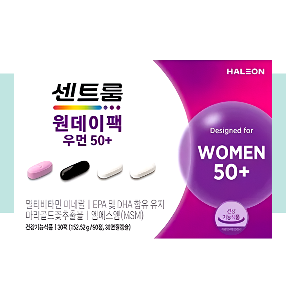 센트룸 원데이팩 우먼50 올인원영양제 30정X1박스