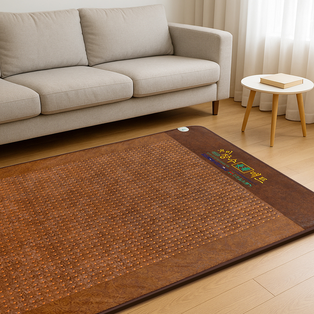 한일의료기 황토매트 전자파없는 온열매트 전기매트 전기장판 1인용 싱글 제품 이미지