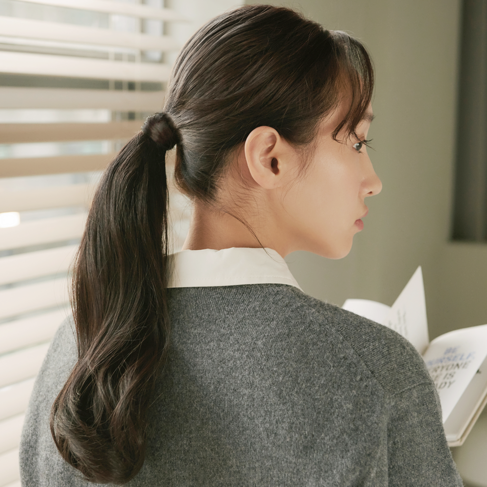포니테일 묶음머리 뒷머리 루즈펌 웨이브 내츄럴 데이지 - 상세 이미지 2